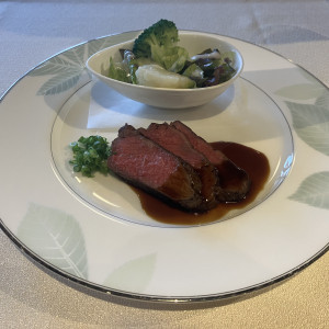 試食会でのメイン料理です。|709277さんのTHE GARDEN DINING 弓絃葉（ザ・ガーデンダイニング ユズルハ）の写真(2179858)