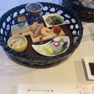 試食会での前菜です。|709277さんのTHE GARDEN DINING 弓絃葉（ザ・ガーデンダイニング ユズルハ）の写真(2179857)