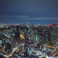 夜景が綺麗な披露宴会場でした