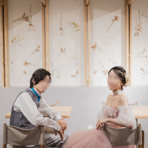 披露宴パーティが終わったあとにも写真を撮って頂きました|709538さんのApartment2c weddingの写真(2216908)