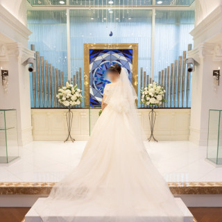 ソロショットを挙式でもたくさん撮ってくれました