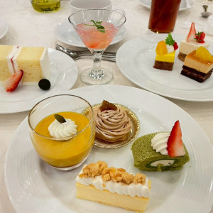 ゲストが取ったデザートビュッフェ。いっぱい食べてくれて嬉しい|709691さんのアヴァンセ リアン 東京 （AVANCER LIEN TOKYO）の写真(2583170)