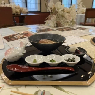 試食で4品目に出た鯛茶漬け