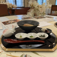 試食で4品目に出た鯛茶漬け