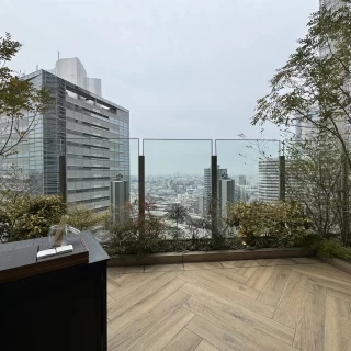 待合室のテラス