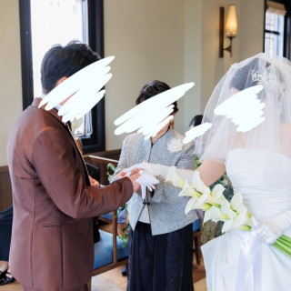 新婦母から新郎へバトンタッチ