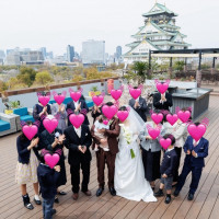 屋上ガーデン
大阪城をバックに集合写真が撮れます。