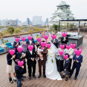 屋上ガーデン
大阪城をバックに集合写真が撮れます。|710119さんのTHE LANDMARK SQUARE OSAKA（ザ ランドマークスクエア オオサカ）の写真(2418144)
