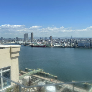 待合室から見える景色|710180さんのノートルダム大阪ONE/FIVESTAR WEDDINGの写真(2538237)