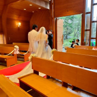 出ていく所ですが…結構人が入れそうなチャペルです
