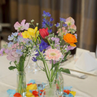 ゲスト卓の装花