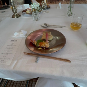 エビの料理が美味しくて新婦が1番好きな料理でした。|710586さんのTHE MARK GRAND HOTELの写真(2287565)