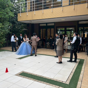ボールリレーの説明中|710813さんのウエディングレストラン ジュレの写真(2455981)