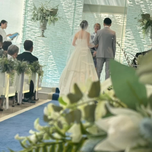 水上チャペル」｜チャペルが水上になってて、素敵だったバブルマシーン