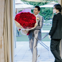 サプライズ薔薇 かなり重くてびっくり