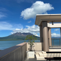 快晴だったので、桜島がとても綺麗にみえました