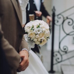 ブーケは装花担当者からヒアリングを受け、イメージ通りに。|711344さんのアルカンシエル luxe mariage 大阪（アルカンシエルグループ）の写真(2442421)
