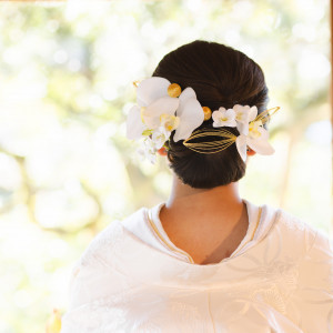 ヘアスタイル|711356さんの高台寺ひらまつ（ひらまつウエディング）の写真(2395021)