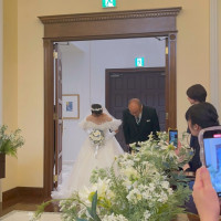 挙式の入場シーンです。