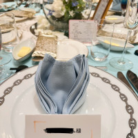 バラ折りのナプキンです。