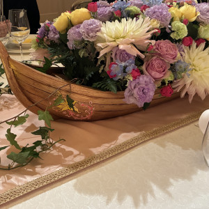メインテーブル装花です|711875さんのディズニーアンバサダー(R)ホテルの写真(2483931)