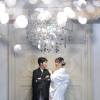 プランの一つで、別日に和装で行った同式場内での撮影