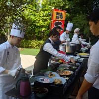 ラーメンビュッフェの演出です