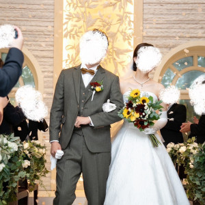 挙式フラワーシャワー|712079さんのロザンジュイア広尾迎賓館（LOSANGEIA）の写真(2201042)