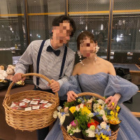 お見送り
装花をブーケにしてくれゲストに配れました