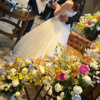 春の花でカラフルにしてもらいました