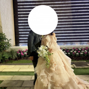 晴れの日のみガーデンで写真が撮れます。|712281さんのアルカンシエル luxe mariage 大阪(アルカンシエルグループ)の写真(2574748)
