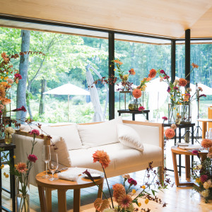 とってもかわいい装花|712337さんのTHE NIDOM RESORT WEDDING  ニドムリゾートウエディングの写真(2480381)