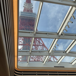 東京タワーを覗きながらの式