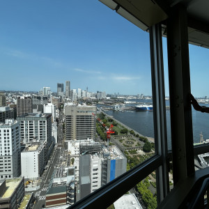 展望台からみえるけしき|712420さんのMARINE TOWER WEDDING（マリンタワー ウエディング）の写真(2203562)