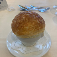 クラムチャウダーのパイ包み