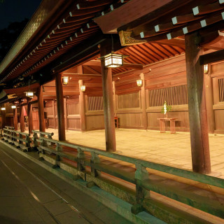 参進の際に歩く右殿への経路です。