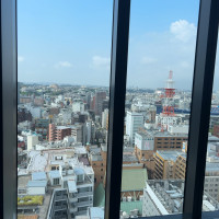 会場から横浜の景色が見れます。