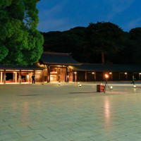 灯参進のため、誰もいない神宮を参進できました。