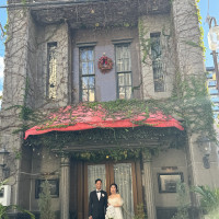 会場建物外から