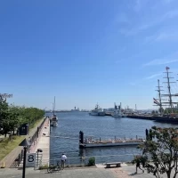 会場から見える海