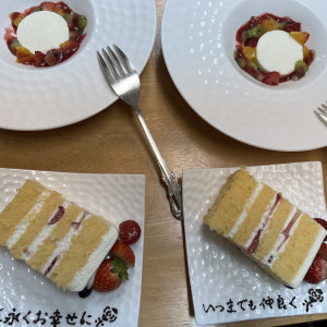 当日のケーキとデザートです|713089さんのカサ・デ・アンジェラの写真(2348606)