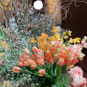 春らしい装花|713211さんのグランド ハイアット 東京の写真(2392206)