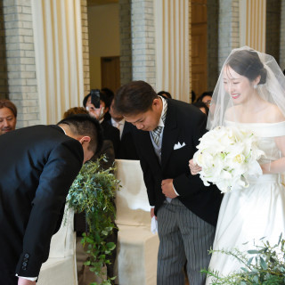 新婦父から新婦の引き渡し