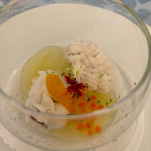 前菜です。お花も食べられます。|713269さんのリヴァージュブラン（RIVAGE BLANC）の写真(2303544)