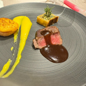 メインお肉料理|713354さんのノートルダム大阪ONE/FIVESTAR WEDDINGの写真(2546637)