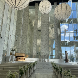 とても綺麗なチャペルでした|713354さんのノートルダム大阪ONE/FIVESTAR WEDDINGの写真(2546630)