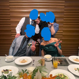 花は会場で用意してくれました。|713424さんのリビエラ逗子マリーナの写真(2467400)