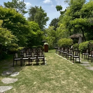 ガーデン挙式会場です。