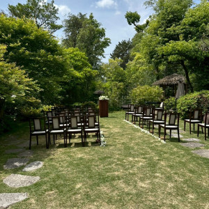 ガーデン挙式会場です。|713546さんのTHE GARDEN PLACE SOSHUEN（ザ・ガーデン・プレイス 蘇州園）の写真(2438963)