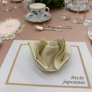 テーブルコーディネートです|713586さんのアルカンシエル luxe mariage 名古屋（アルカンシエルグループ）の写真(2429484)